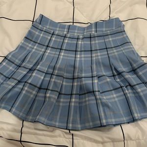 Tilly's blue plaid skirt, size XS